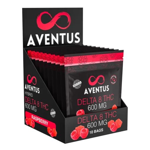 DELTA 8 THC INFUSED GUMMIES RASPBERRY 600mg - Image 3